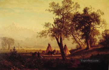  mountains Painting - Wind River Mountains Albert Bierstadt